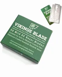 Vikings Blade Swedish Steel Replacement Razor Blades, 50 Count 9 to 12 Months Su