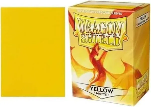 Dragon Shield Matte Yellow Card Sleeves