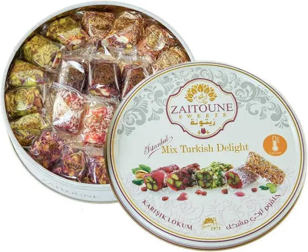 Zaitoune Premium Turkish Delight Dessert Snack or Gift