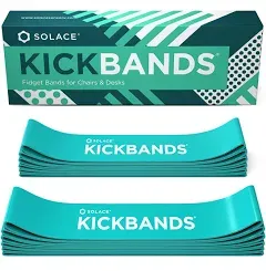 Solace KICK Bands Chair Bands for Kids with Fidgety Feet Fidget Chair Bands for Kids 12-Pack