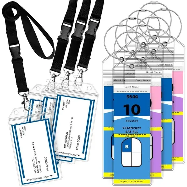 GreatShield Cruise Luggage Tag Holder 4 Pack