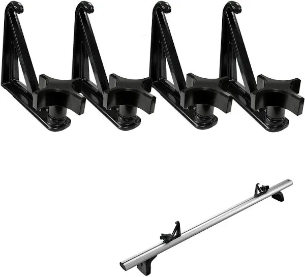 Load Stops Replacement T-Slot Truck Cross Bar (4 Pack) for Ladder Firewood Skis Snowboard Kayak