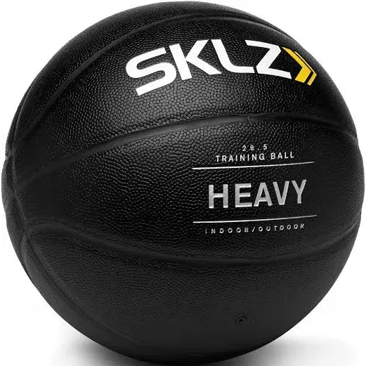 SKLZ Weighted Training Basketball, 29.5" - 3-lb Heavy Training Ball - Black, Quality Faux Leather Construction - Durable & Wear-and-Tear Resistant Dribbling Trainer for Indoor or Outdoor Use