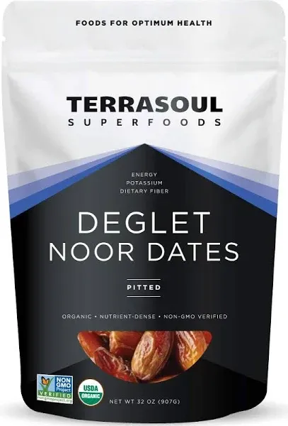 Terrasoul Superfoods Organic Deglet Dates, 6 Lbs (3 Pack) - Pitted | Fresh | Natural Sweetener