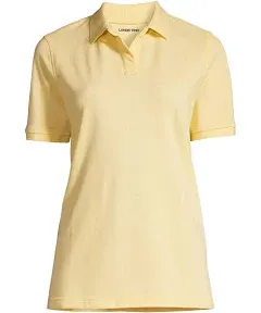 Lands' End Women's Tall Short Sleeve Mesh Polo Shirt