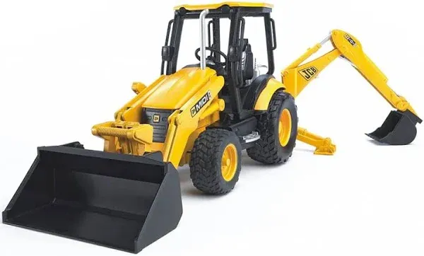 Bruder Toys - Construction Realistic JCB MIDI CX Backhoe Loader with Changeable 