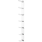 John Sterling Sports Rack for Garage, 7-Ball Capacity, Alloy Steel, Silver, 63-1