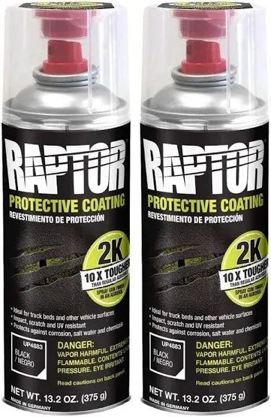 Raptor U-pol Aerosol Truck Bedliner Protective Coating 13.2 0Z 375 g Black NEW