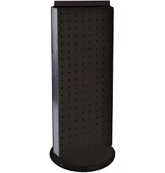 AZAR DISPLAYS 700508-BLK Revolving 8&#034;W x 20.625&#034;H Pegboard Counter Display