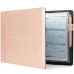 Rose Gold 7 Ring Business Check Binder for Checkbooks, 600 Checks, 14 x 10 in