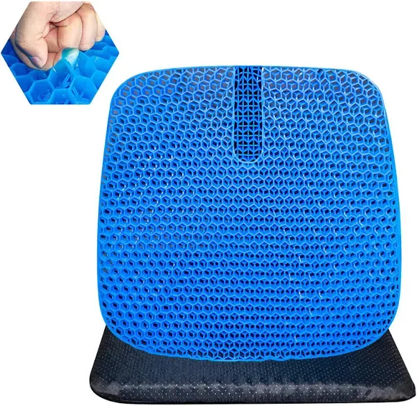 Thick Gel Seat Cushion for Long Sitting, Extra Large Cool Breathable Pain Relief