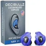 DECIBULLZ Blue Custom Molded Earplugs