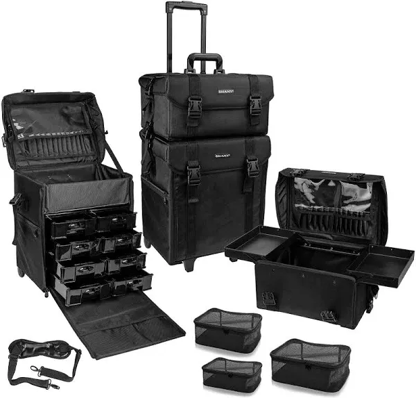 Shany Make up Artist Rolling Trolly Costmetic Case.