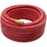 Continental 50' x 3/8" Red Rubber Air Hose 250 PSI