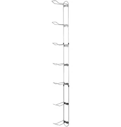 John Sterling 0027-PM Platinum Steel 7-Shelf Ball Rack 63-1/8 H x 3-1/2 W in.