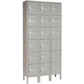 Global Industrial Capital 6-Tier 18 Door Box Locker