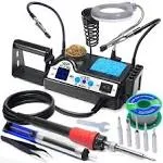 WEP 927-IV Soldering Station Kit High-Power 110W with 3 Preset Channels, Sleep M