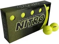 Nitro High-Durabilit<wbr/>y Golf Balls, White, 15 Balls