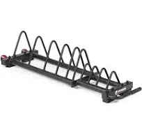 Titan Fitness Horizontal Weight Plate Storage W/Wheels Bumper Rack