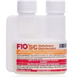 F10SC Veterinary Disinfectant- 100ml Bearded Dragon Crested Gecko Reptile Liz...