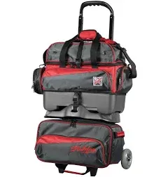 KR Strikeforce Konvoy 4 Ball Roller Bag Red/Smoke