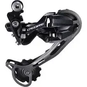 Shimano Deore RD-M592 Rear Derailleur - 9 Speed, Long Cage, Black MTB Gravel