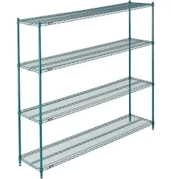 Nexel Poly-Green Wire Shelving Starter