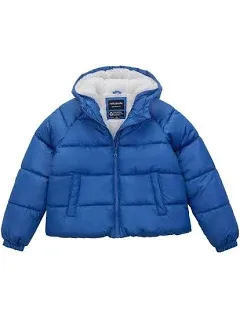 Rokka& Rolla Girls' Heavyweight Sherpa Lined Puffer Jacket