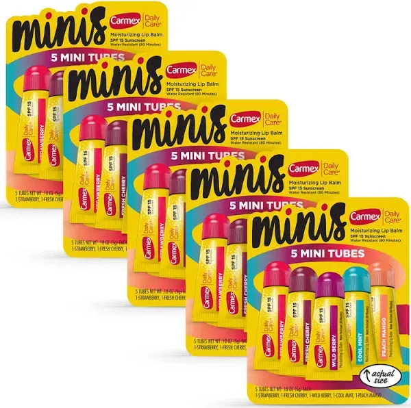 Carmex Daily Care Minis Moisturizing Lip Balm SPF 15