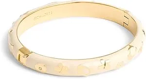 Coach Signature Daisy Enamel Bangle Bracelet