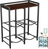 5 Gallon Water Jug Holder with Top Shelves