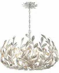 Crystorama Broche 6 Light Antique Chandelier