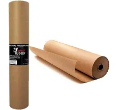 Natural Freezer Paper Refill Roll For Dispenser Box (17.25 Inch x 175 Feet) - Poly Coated Moisture Resistant Wrap with Matte Side for Freezing Meats, Protects Against Freezer Burn