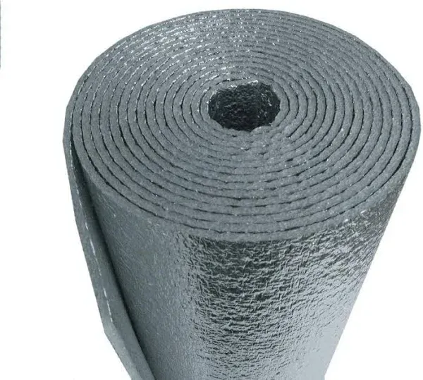 American Wholesale Superstore 25 Sqft R-8 HVAC Duct Wrap Insulation Reflective 2 Sided Foam Core 12' x 25'