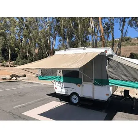 EZ Lite Awning Beige Pop Up Tent Trailer Camping Trailer