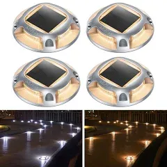 Solar Driveway Lights Solar Deck Lights 7 Lights 2 Color Modes