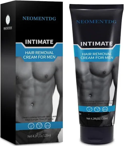 Painless, Flawless Depilatory for Intimate/Private Areas - Soothing Cream for Unwanted Male Hair, Suitable for All Skin Types