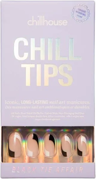 Chillhouse Chill Tips Simples | Black Tie Affair, Press On Nail Kit