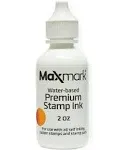 MaxMark Premium Refill Ink for Self Inking Stamps and Stamp Pads, Orange Color - 2 oz.