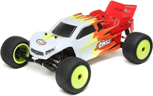 Losi 1/18 Mini-T 2.0 2WD Stadium Truck RTR (Red / White)