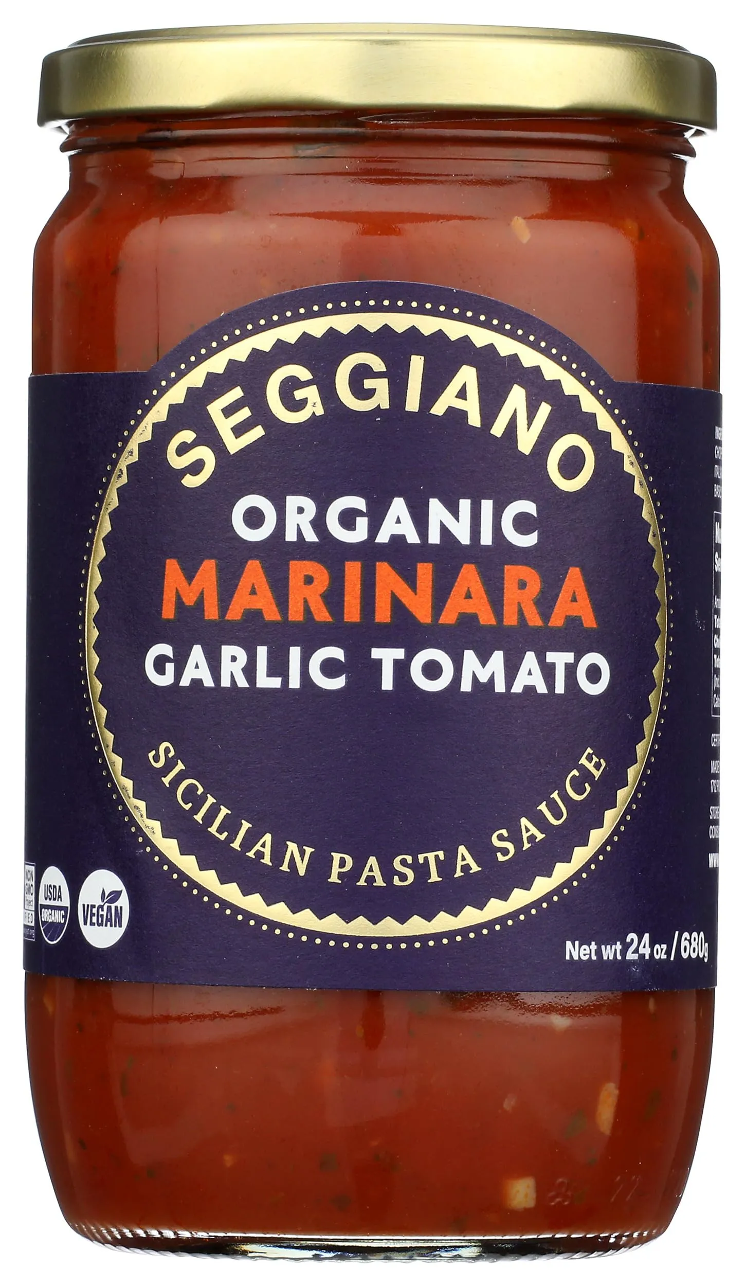 SEGGIANO: Organic Tomato and Basil Pasta Sauce, 24 oz