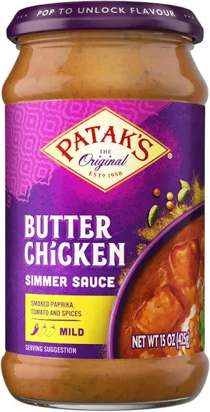 Pataks Butter Chicken Mild Simmer Sauce