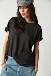 Free People Nina Tee - Black Xs