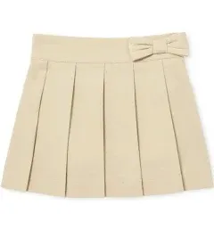 Toddler Girls Uniform Bow Pleated Skort - Tidal