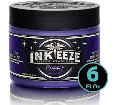 INK-EEZE Black Tattoo Ointment for Artists and Aftercare, Essential Oils, Petroleum Free, Cruelty Free, Made in USA, Lavender, 6oz