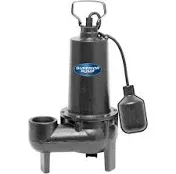 NEW Pump 93501 1/2-Horsepower Cast Iron Sewage Pump with Tethered Float