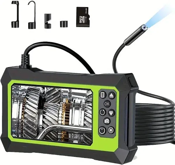 Upgraded Endoscope Camera with Lights Anhendeler 1080P Pro HD Borescope Camera 4.3" LCD Screen Inspection Camera