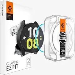 Galaxy Watch 6 (44mm) Screen Protector | Spigen [GlasTR EZ FIT] 2 Pack