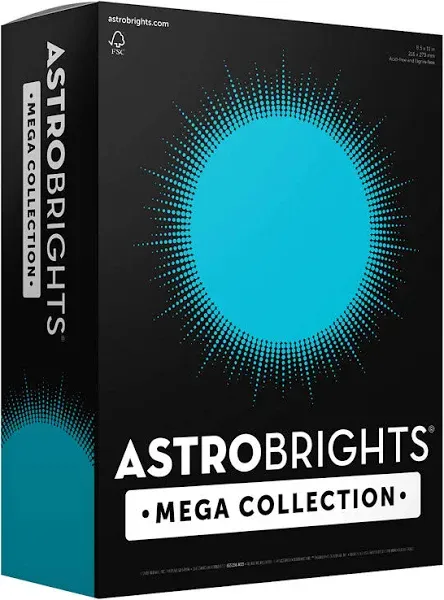  Mega Collection, Colored Cardstock, 320 Sheets, 65 lb/176 gsm, Bright Blue