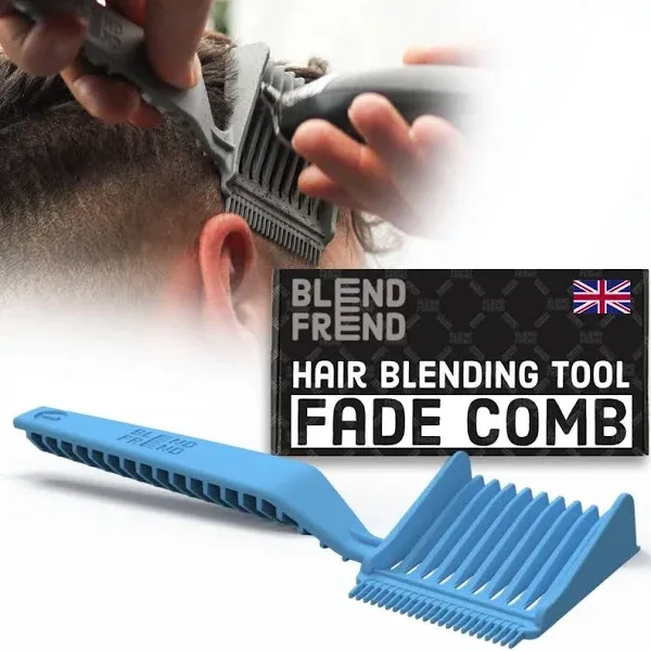 Fade Comb Right Handed Original Grade 1(3mm) Hair Blending Tool, Blend Hair at Home like a Barbershop, Blending Comb, Compatible with all Hair Clippers Men, Barber Accessories - BLEND FREND